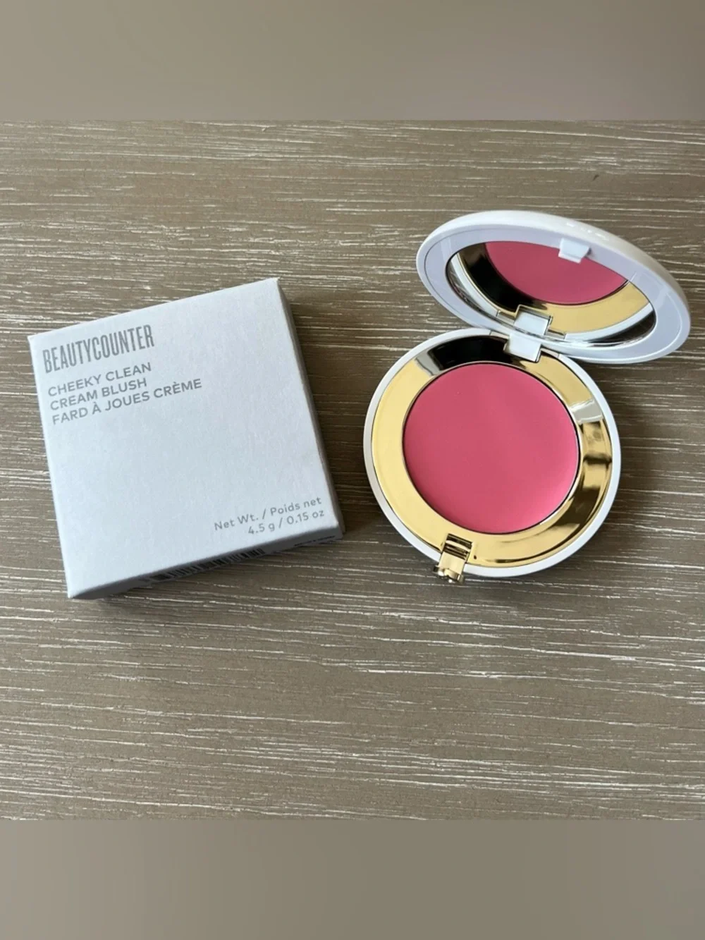 Beautycounter Cheeky Clean Cream Blush in Rosebud Full Size 0.15 oz